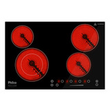 Fogão Cooktop Elétrico Philco Volcano 4 Bocas Pct44vc 220v