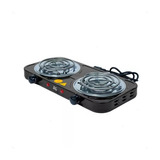 Fogão Cooktop Fogareiro Elétrico 2 Bocas 2500 Watts - Preto