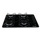 Fogão Cooktop Gás Braslar 4 Queimadores Preto 127v/220v