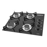 Fogão Cooktop Gás Chamalux 4 Bocas Preto 127v/220v