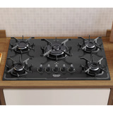 Fogão Cooktop Gás Itatiaia Itamaster 5 Bocas Tripla Chama Preto 127v/220v
