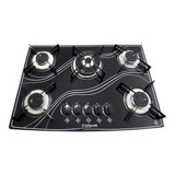 Fogão Cooktop Gás Safanelli 5 Bocas Tripla Chama Preto 127v/220v