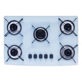 Fogão Cooktop Gás Safanelli Lines 5 Bocas Branco 127v/220v
