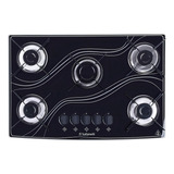 Fogão Cooktop Gás Safanelli Lines 5 Bocas Preto 127v/220v