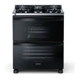 Fogão De Piso Brastemp Duplo Forno 5 Queimadores Mesa De Vid