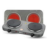 Fogão Fogareiro Elétrico Cooktop Portátil Camping 2 Bocas