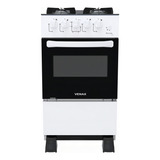 Fogão Venax Picasso Line 4 Bocas Mesa De Vidro Branco Bivolt 110v/220v