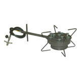 Fogareiro Espiriteira Queimador Aranha Flex Gás/alcool Grand