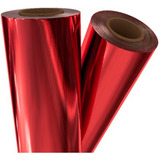 Foil Vermelho Para Laser - 30 Cm Largura 10 Metros