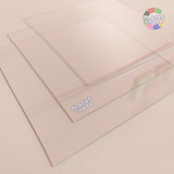 Folha 0.5mm Petg Cristal Transparente 100cm X 50cm = 2x