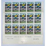 Folha Com 15 Selos Comemorativos Rhm C658 1969 1000 Gol Pelé