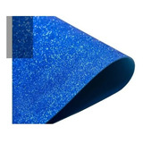 Folha De Eva Com Glitter Tam 40x60 / Pct Com 5 Unidades Azul