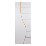 Folha De Porta Madeira Decorada 210x80cm Espessura 3,5cm Wt