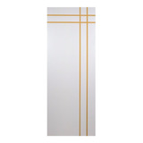 Folha De Porta Madeira Decorada 210x80cm Espessura 3,5cm