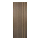 Folha De Porta Madeira Decorada 210x80cm Espessura 3,5cm