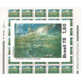 Folha Inteira Selo 1045 Pintor Helios Seelinger 100 Anos