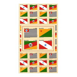 Folha Inteira Selo 1497-1500 Bandeiras Estados Brasileiros