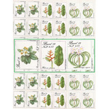 Folha Inteira Selos 1631-33 Preservação Da Flora 1989 3 Unid