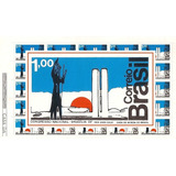 Folha Parcial Selo 763 Congresso Nacional Brasília Novo 1972