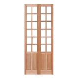 Folha Porta Camarão 2almofadas 12vidros Cedro Arana 210x72cm