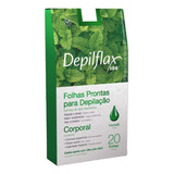 Folhas De Cera Depilatória Corporal Hortelã Depilflax 20un.