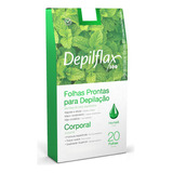 Folhas Depilatória Corporal Hortelã Suave Refresca Depilflax