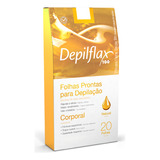 Folhas Depilatória Corporal Natural Depilflax Com 20 Un.