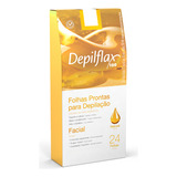 Folhas Depilatória Facial Natural Depilflax Com