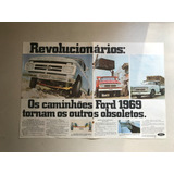 Folheto Antigo Caminhões Ford 1969 Revolucionários 063d
