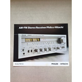 Folheto Antigo De Época Receiver Psr-30 Philco Hitachi X193