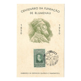 Folhinha Com Cbc Selo 140 Hermann Blumenau 100 Anos 1950