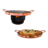 Fondue De Carne 23 Cm + Forma 37 Cm Em Pedra Sabão + Brinde