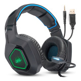Fone De Ouvido 50mm Headset Gamer Usb P2 P3 Rgb Xbox Ps5