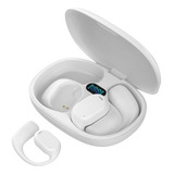 Fone De Ouvido Bluetooth Clip-ear Gold Esportivo Microfone Cor Branco Luz Azul
