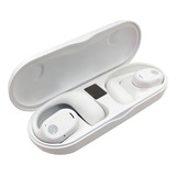 Fone De Ouvido Bluetooth Tws Sem Fio Gancho Corrida Ciclismo Cor Branco
