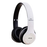 Fone De Ouvido Corrida Bluetooth Regulavel Mp3 Entrada P2 Cor Branco