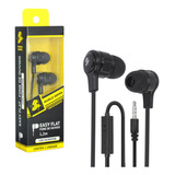 Fone De Ouvido Easy Flat C/ Microfone Preto 1.20m 5+