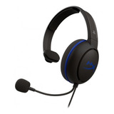 Fone De Ouvido Gamer Hyperx Cloud Chat Preto E Azul Ps4
