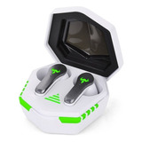 Fone De Ouvido Gamer In-ear Sem Fio Bluetooth 5.0 Com Microfone Gaming Tws Earbuds Altomex A-607 Case Carregador Com Led Branco