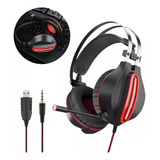 Fone De Ouvido Gamer Led Com Microfone Rotativo Ovleng Gt62