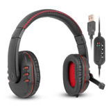 Fone De Ouvido Gamer Led Usb