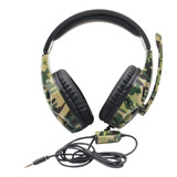 Fone De Ouvido Headset Gamer Camuflado Estéreo Para Ps4 Ps3