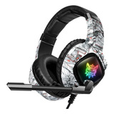 Fone De Ouvido Headset Onikuma K19 Rgb Original Camuflagem 