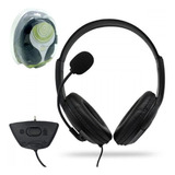 Fone De Ouvido Headset Xbox 360 Com Microfone E Volume 100mw