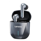 Fone De Ouvido In-ear Gamer Sem Fio Lenovo Xg01 Cinza Com Luz Led