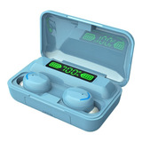 Fone De Ouvido In-ear Sem Fio Shenzhen Yihaotong Bluetooth F9-5 Azul-celeste Com Luz Led