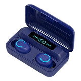 Fone De Ouvido In-ear Sem Fio Shenzhen Yihaotong Bluetooth F9-5 Azul-escuro Com Luz Led