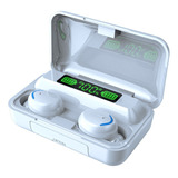 Fone De Ouvido In-ear Sem Fio Shenzhen Yihaotong Bluetooth F9-5 Branco Com Luz Led