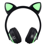 Fone De Ouvido On-ear Sem Fio Exbom Hf-c240bt Preto Com Luz Led