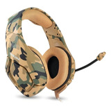 Fone De Ouvido Over-ear Gamer Onikuma Gamer K1-b K1 Camouflage Yellow